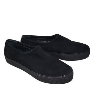 Stuart Weitzman Black Slip On Sneakers Womens Size 7.5